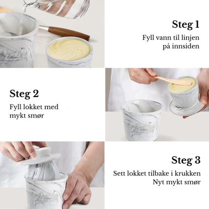 Smørklokke i klassisk stil