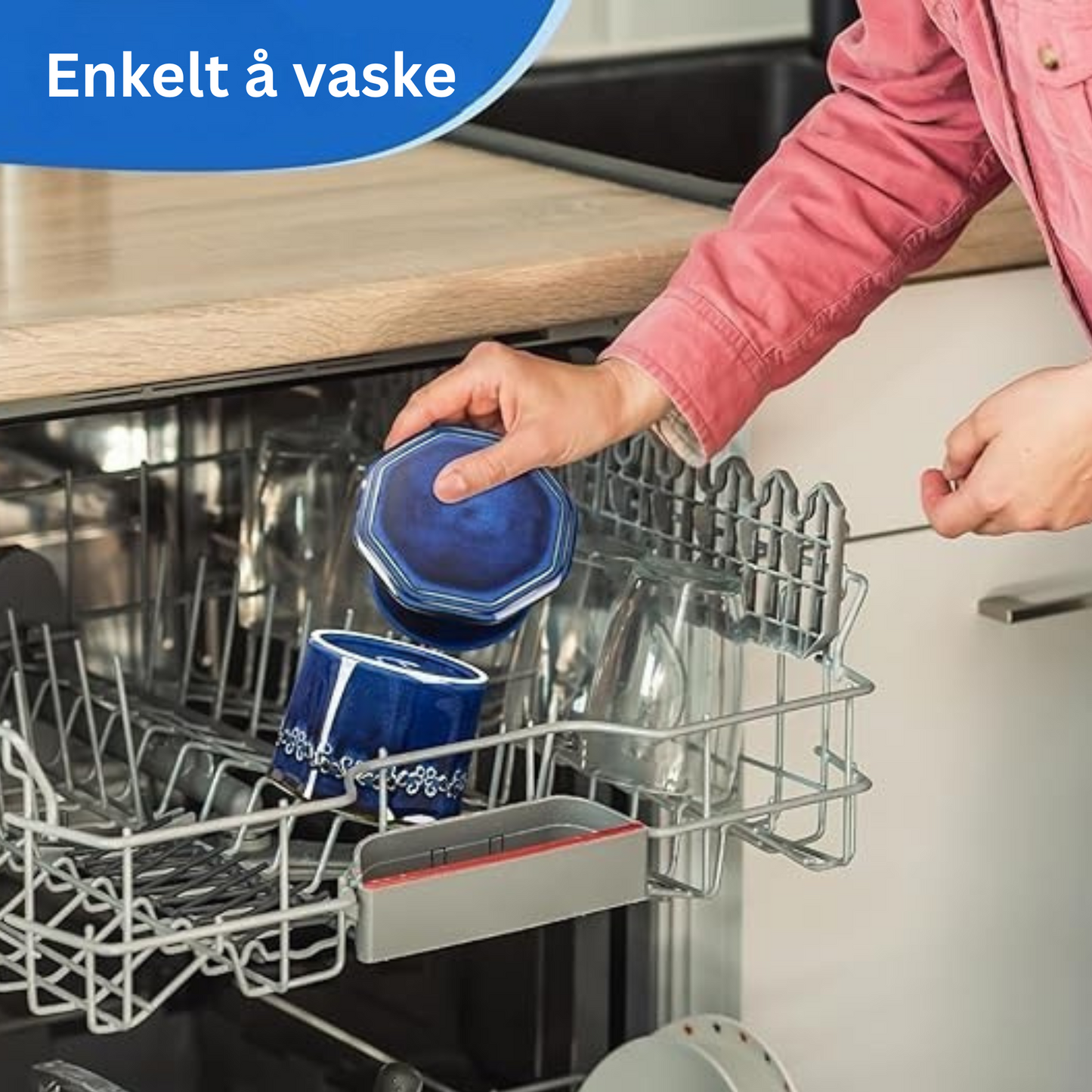 Smørklokke med slyngemønster – stor kapasitet